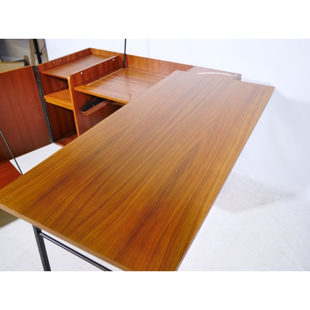 Mid-Century Modern Sideboard with Desk in Teak, 1960s For Sale - Image 10 of 13