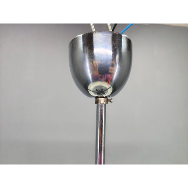 Bauhaus UFO Pendant Light by Josef Hurka for Napako, 1930s For Sale - Image 9 of 13