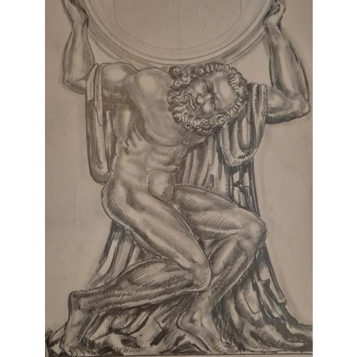 Brown Unknown, Sketches, 1940s, Set of 3 For Sale - Image 8 of 17
