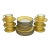 Vintage Ironstone Dinnerware Set of 24 Pieces "Spa Bright Yellow" Pattern by Pagnossin Treviso For Sale