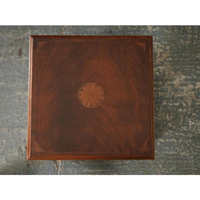 Sheraton Revival Revolving Bookcase End Table For Sale - Image 11 of 14