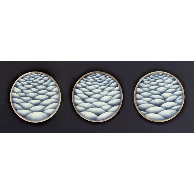 A 1974 acrylic lacquer on plexiglass reverse painting by the American artist Paul Pinzaronne. This painting uses acrylic...