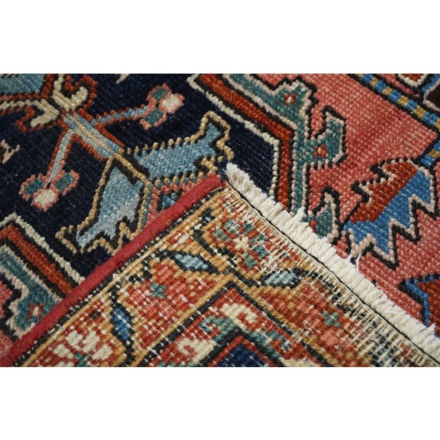 Traditional Antique Heriz Rug 6'8'' x 10'6'' For Sale - Image 3 of 12