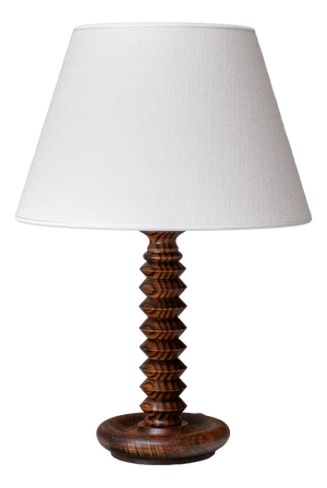 Sculptural Table Lamp in Ash Wood attributed to Charles Dudouyt, France, 1950s