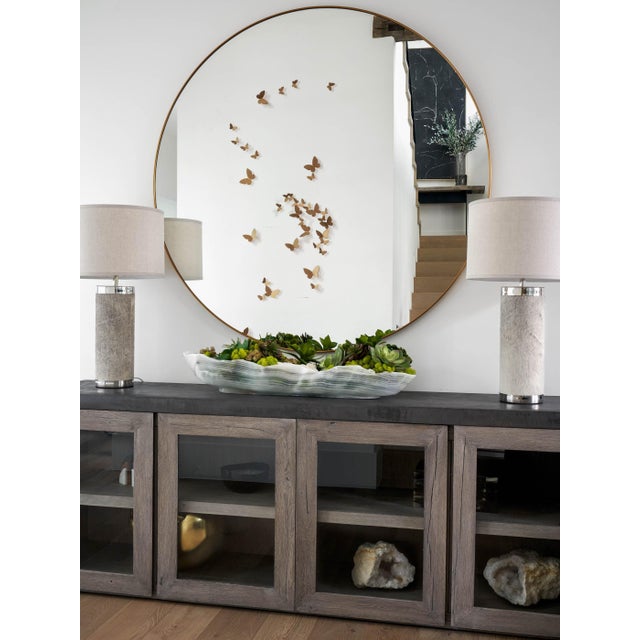 Contemporary Warm Black Butterfly Wall Sculpture Vertical Flight Right For Sale - Image 3 of 5