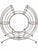 A striking pair of sculptural chrome wire orange holders, combining practical storage with bold, playful mid-century-...