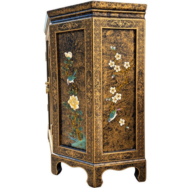Chinoiserie Ornate Chinoisorie Cabinet For Sale - Image 3 of 5
