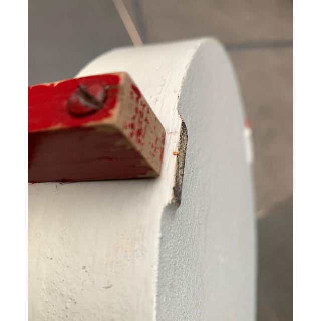 Wood Mid-Century Space Age Metal and Wood Umbrella Stand, 1960s For Sale - Image 7 of 18