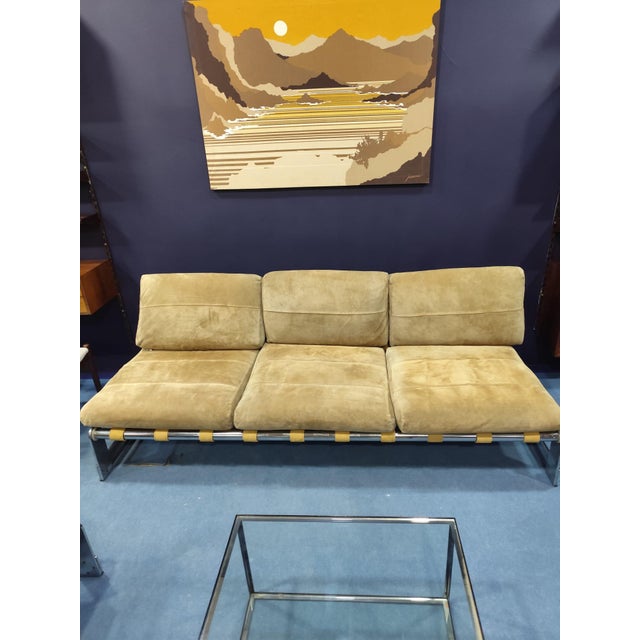 1970s Sofa Set with Armchairs by Guilles Bouchez for Airborne, 1970, Set of 3 For Sale - Image 5 of 14