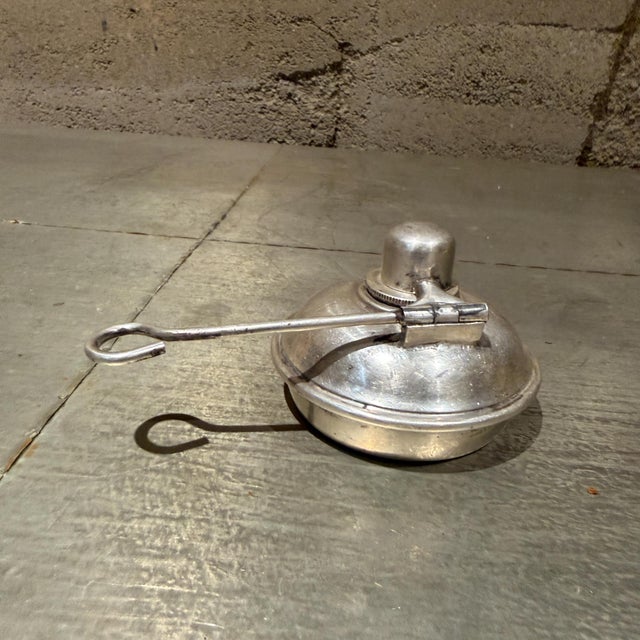 Antique Vintage Silver-Plated Alcohol Spirit Burner For Sale In San Diego - Image 6 of 10