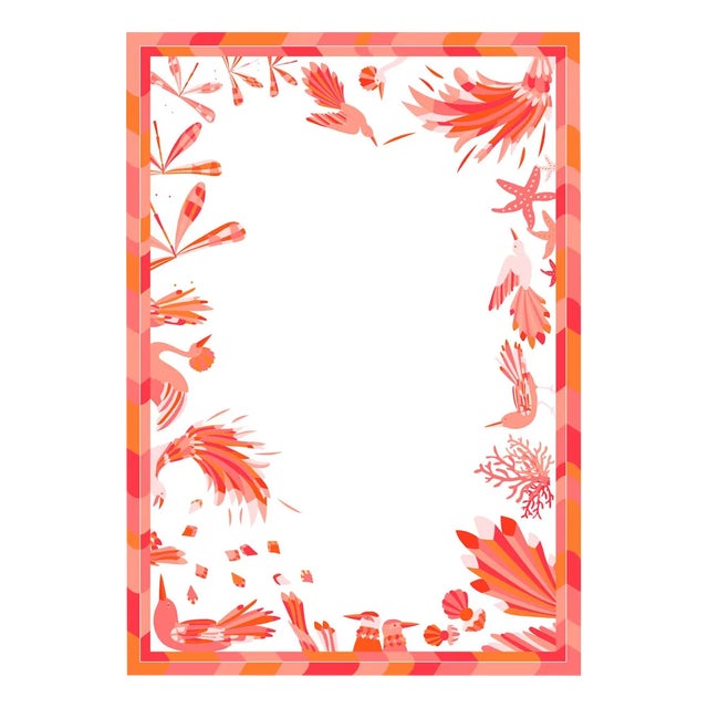 Rectangular Cotton and Linen Donna Corail Tablecloth for 10 People by Alto Duo For Sale