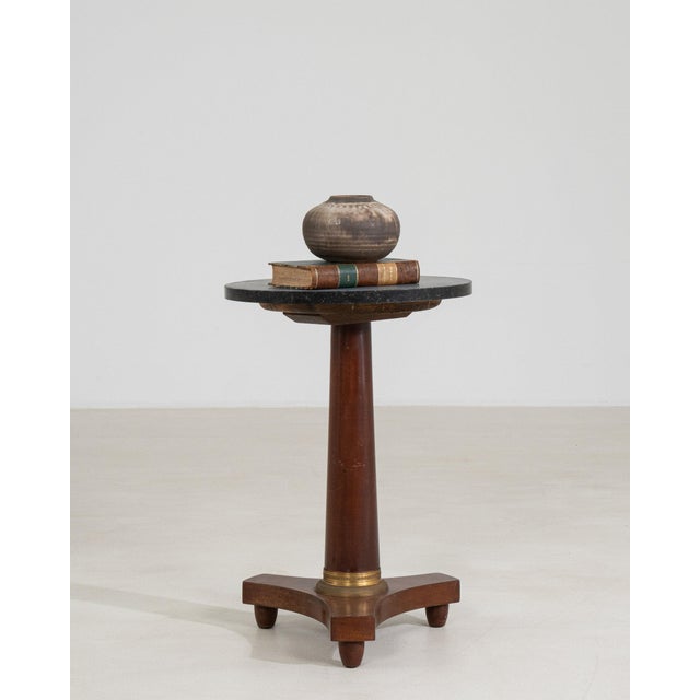 19th Century 19th Century France Empire Black Wood Console Table For Sale - Image 5 of 11
