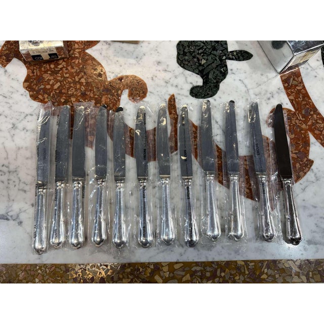 Contours Forks and Knives from Ercuis, Set of 24 For Sale - Image 4 of 11
