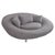 Oval DS-152 Lounge Sofa in Grey Bouclé Fabric from de Sede For Sale - Image 3 of 7