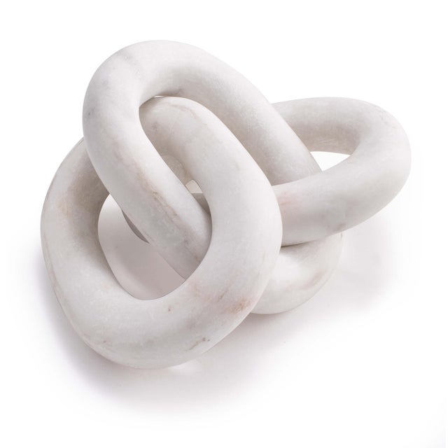 Traditional Regina Andrew Atlas Marble Chain in White For Sale - Image 3 of 7