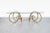 An extraordinary statement in sculptural design, this vintage brass ibex ram’s head dining table base set was crafted in...