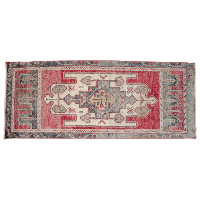 Textile 1970s Vintage Hand Knotted Small Rug For Sale - Image 7 of 14