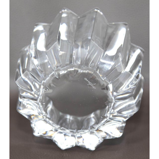 Transparent Orrefors Crystal Fleur Crown Bowl by Jan Johansen Sweden 1970s For Sale - Image 8 of 12