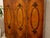 Vintage Art Deco Burl Wood Wardrobe Armoire With Hand-Painted Botanical Doors For Sale In Los Angeles - Image 6 of 9