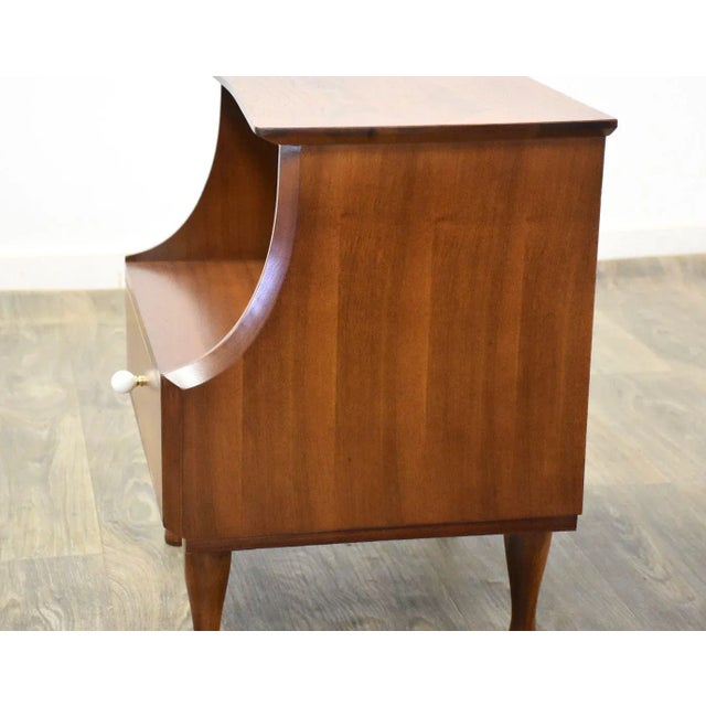 Mid-Century Modern Kipp Stewart Style Walnut Nightstand For Sale - Image 3 of 8