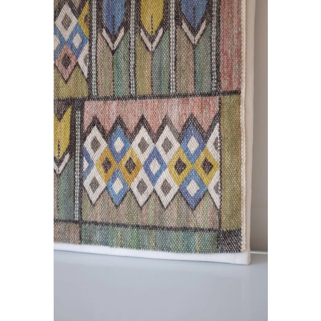 Märta Måås-Fjetterström Vintage "Crocus" Tapestry by Märta Måås Fjetterström Ab, Sweden For Sale - Image 4 of 7