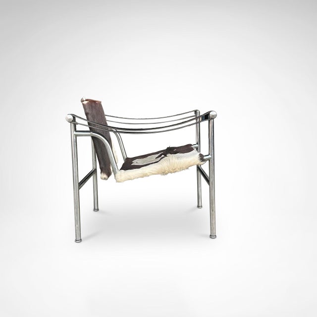 Brown Vintage LC1 Ponyskin Armchair by Le Corbusier for Cassina, 1980s For Sale - Image 8 of 8