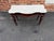 Antique Victorian Marble Top Flame Mahogany Low Console Table For Sale In Washington DC - Image 6 of 16