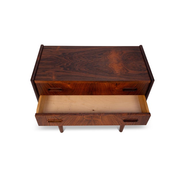 Vintage Danish Mid-Century Rosewood Nightstands/Side Tables (Pair) For Sale - Image 13 of 14
