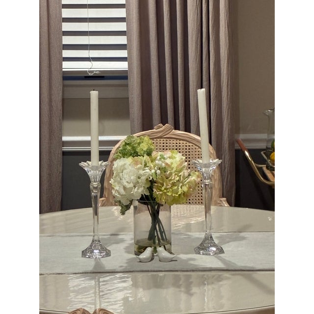 Add elegance to your home decor with this pair of Mikasa Kings Court Excelsior Lead Crystal Candle Holders. The stunning...