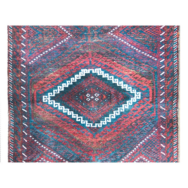 Mid 20th Century Vintage Afghani Baluch Rug For Sale - Image 5 of 13