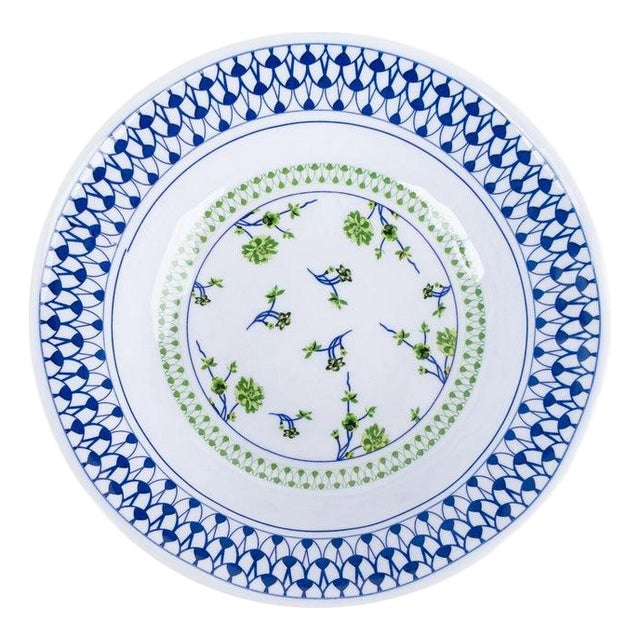Floral Cache Pot Melamine Soup/Cereal Bowls, Set of 4 For Sale