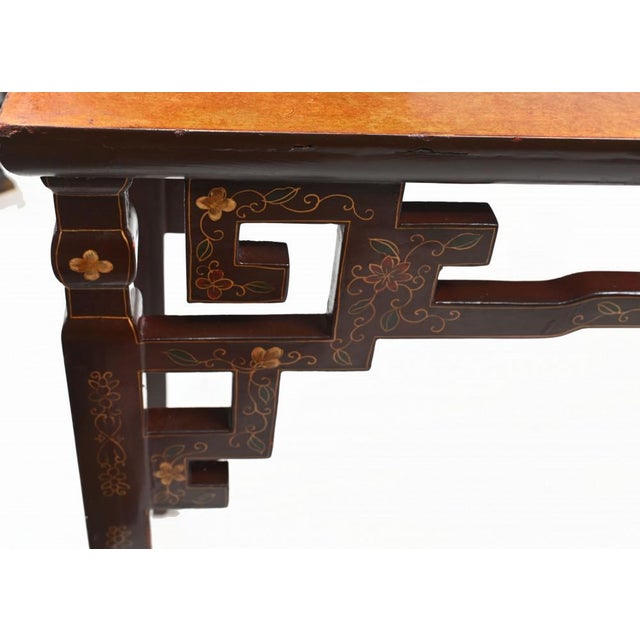 Painted Chinese Console Table For Sale - Image 9 of 12