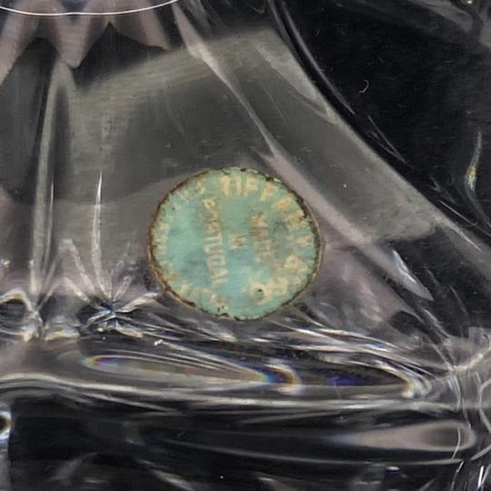 Transparent Tiffany & Co. "Sybil" Square Crystal Decanter With Faceted Stopper (Vintage 1980s/90s Signed, With Original Label) For Sale - Image 8 of 18