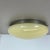 1920s Large Modernist Art Deco Metal Plafoniere Flush Mount, France, 1920s For Sale - Image 5 of 18