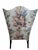 Antique White Vintage Grandmillenial Chintz English Rose Wingback Chair For Sale - Image 8 of 16