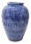Italian Artisan Mottled Blue Urn For Sale