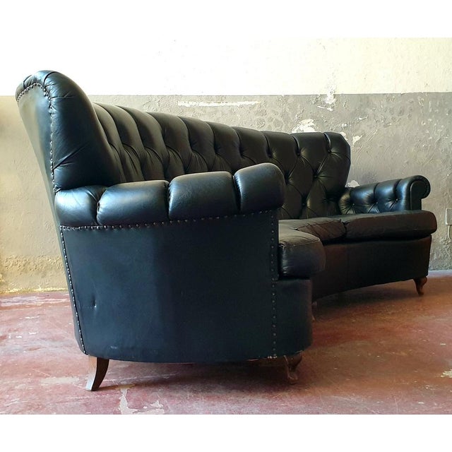 Chesterfield Leather Sofa, Italy For Sale - Image 5 of 8