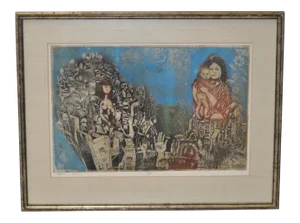 Abraham Yakin Etching w/ Aquatint c.1960s