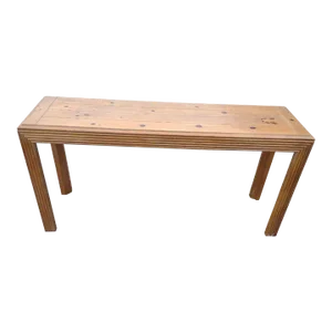 Late 20th Century Henredon Rustic Americana Console Table