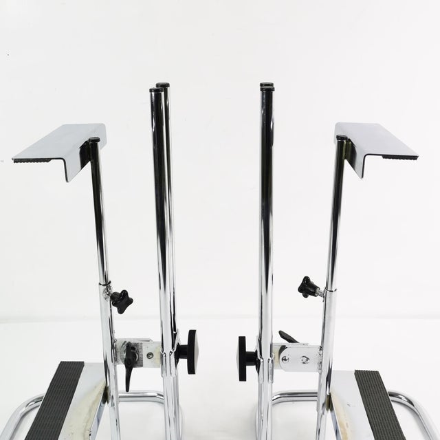 Metal vintage German Audio Stands, 1970s, Set of 2 For Sale - Image 7 of 12