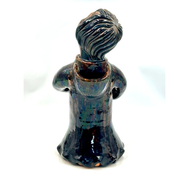 Ceramic Ceramic Character Vase with Fish by Raymond Legrand for Madoura / Vallauris, 1950s For Sale - Image 7 of 9