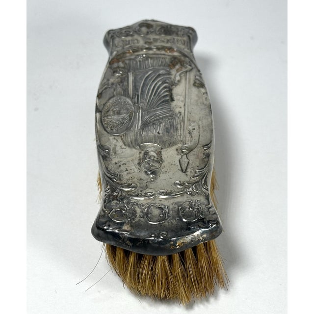 Art Nouveau Silverplated Clothes Brush: Priest of Pallas Kansas City 1909 For Sale - Image 4 of 10