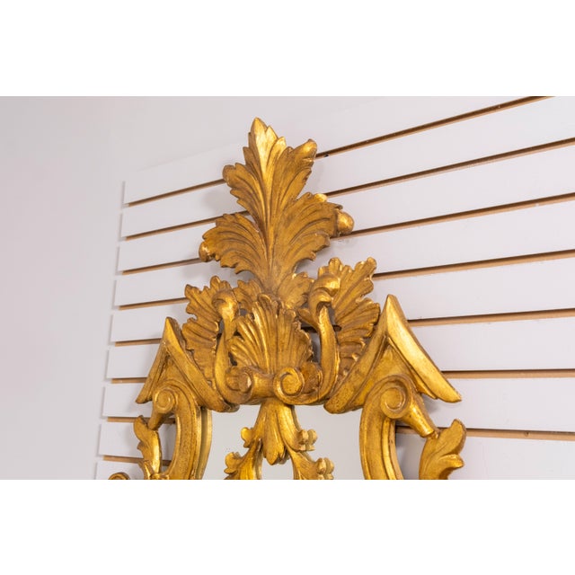 Neoclassical Italian Gold Gilt Finish Neoclassical Mirror For Sale - Image 3 of 14