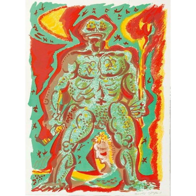 Artist: Andre Masson Country: France Title: Le Peigne de crapaudette Medium: Original Lithograph Marks: Hand-Signed in...