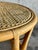 Wood Vintage Coastal Mid Century Riviera Rattan and Cane Side Table For Sale - Image 7 of 8