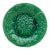 English Green Majolica Geranium Plate, Circa 1880 For Sale
