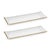This beautiful rectangular tray has an elegant look and adds to any table's aesthetics with its contemporary design. Clear...