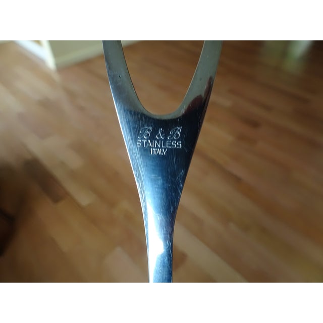 Mid 20th Century Mid-Century Stainless Steel Carving Set With Box For Sale - Image 5 of 8