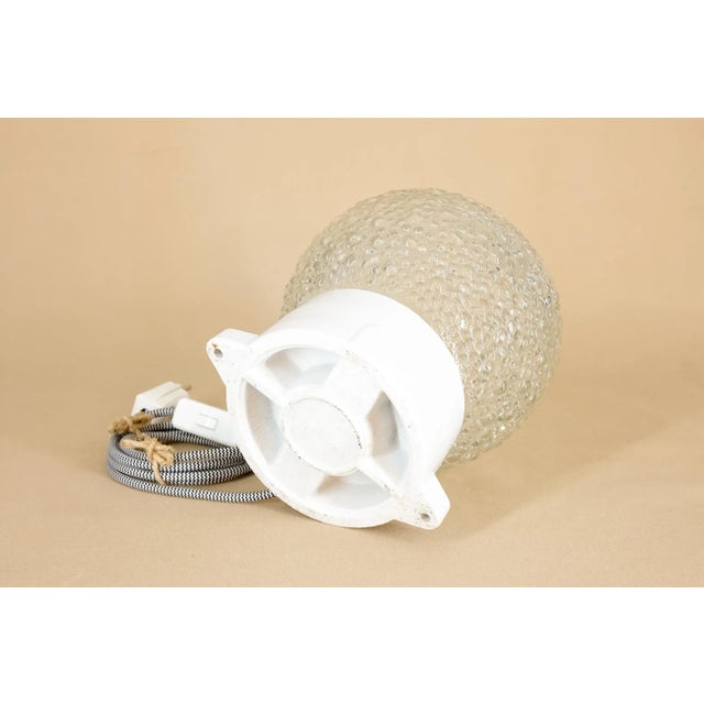 Glass Table or Wall Lamp from Leuchtenbau Leipzig, 1950s For Sale - Image 7 of 9