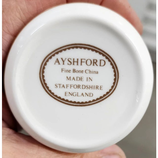Ayshford Christmas Scene English Fine Bone China Round Box For Sale - Image 10 of 11